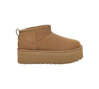 Ugg - Stivaletti con plateau - W Classic Ultra Mini Platform Chestnut per Donne in Pelle - Taglia 6 US - Marrone