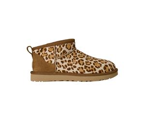 Ugg - Stivali alti - W Classic Ultra Mini Plains Felicity Leopard Jasmine per Donne - Taglia 6 US - Marrone