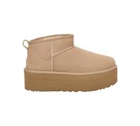 Ugg - Stivali con plateau - W Classic Ultra Mini Platform Sand per Donne in Pelle - Taglia 37 - Beige