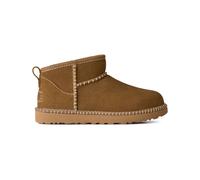 Ugg - Stivali foderati in lana - W Classic Ultra Mini Botanic Light Bronze per Donne in Pelle - Taglia 39 - Marrone