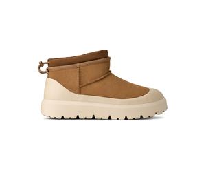 Ugg - Stivali protettivi in pelle scamosciata - M Cl Ultra Mini Weather Hybrid Chestnut Whitecap per Uomo in Pelle - Taglia 11 US - Beige