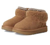 UGG Unisex - Stivale da bambino classico ultra mini maxi riccio alla moda, Castagna, 9 Toddler