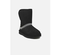 UGG - W CLASSIC SHORT CRESCENT Nero - Stivaletti e tronchetti 39 Nero