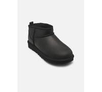UGG - W Classic Ultra Mini LTHR Nero - Stivali 38 Nero
