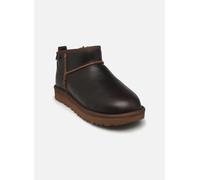 UGG - W CLASSIC ULTRA MINI LTHR REGEN Marrone - Stivaletti e tronchetti 38 Marrone