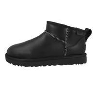 UGG W Classic Ultra Mini Lthr Regen, Stivali Donna, Nero, 37 EU