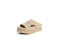 UGG Beige Calf Leather Bos Taurus Platform Sandals - EU40/US10