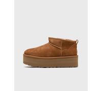 Ugg - Stivaletti con plateau - Classic Ultra Mini Platform Chestnut per Donne in Pelle - Taglia 10 US - Marrone Marrone 10 US