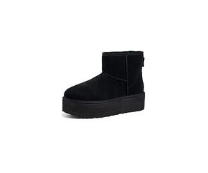 UGG Women's Classic Mini Platform Fashion Boot, Nero, 36 EU