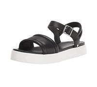 UGG Zayne Ankle Strap, Sandali Donna, Black Leather, 43 EU