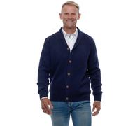Ugholin Cardigan Uomo 100% Puro Cashmere Collo a Scialle con Bottone