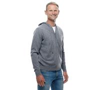 Ugholin Cardigan Uomo 100% Puro Cashmere con Cappucio e Zip