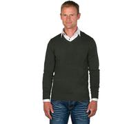 Ugholin Maglione e Camicia 2 in 1 Uomo Scollo a V Maniche Lunghe