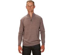 Ugholin Maglione Uomo 50% Cachemire Scollo con Cerniera Maniche Lunghe Beige