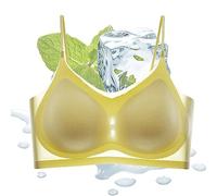 UGIF Ultra-Thin Ice Silk Lifting Bra, Reggiseno Estivo Senza Cuciture in Seta di Ghiaccio, Removibile Comfy Bralette Reggiseno, Reggiseno Senza Fili sul Retro Senza Cuciture Bello, Yoga, Danza