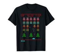 Ugly Christmas Retro Video Game Invaders Maglietta
