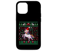 Ugly Christmas Unicorn Santa Hat Funny Xmas Family Custodia per iPhone 12/12 Pro