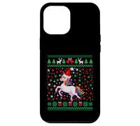 Ugly Christmas Unicorn Santa Hat Funny Xmas Family Custodia per iPhone 12 Pro Max
