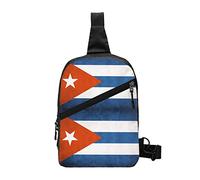 Ugly Cuban Cuba Flag Sling Bag Zaino a tracolla pieghevole sul petto Borse a tracolla per uomo Donna Viaggi Escursionismo all'aperto