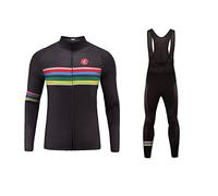 UGLY FROG Completo MTB Uomo Invernale Ciclismo Abbigliamento Termico Set di Abbigliamento Ciclista Maniche Lunghe Antivento Ciclismo Maglia Confortevole RTMS01