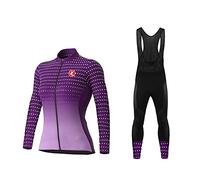 UGLY FROG - Maglia da Ciclismo da Donna a Maniche Lunghe, con Chiusura Lampo, in Jersey a Girocollo, Traspirante e ad Asciugatura Rapida, Donna, Color 45, Size XS