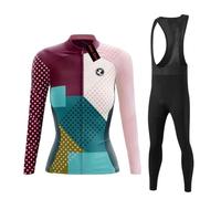 UGLY FROG Nuova Taglia Set Maglia Lunga Donna Termica Felpa Abbigliamento Ciclismo Inverno Gilet Ciclismo Maglia Ciclista con Fodera Termica Pantaloni Gel per MTB Outdoor