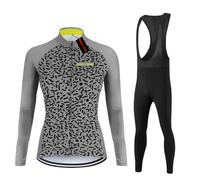 UGLY FROG Nuova Taglia Set Maglia Lunga Donna Termica Felpa Abbigliamento Ciclismo Inverno Gilet Ciclismo Maglia Ciclista con Fodera Termica Pantaloni Gel per MTB Outdoor