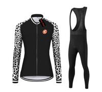 UGLY FROG Nuova Taglia Set Maglia Lunga Donna Termica Felpa Abbigliamento Ciclismo Inverno Gilet Ciclismo Maglia Ciclista con Fodera Termica Pantaloni Gel per MTB Outdoor