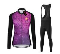 UGLY FROG Nuova Taglia Set Maglia Lunga Donna Termica Felpa Abbigliamento Ciclismo Inverno Gilet Ciclismo Maglia Ciclista con Fodera Termica Pantaloni Gel per MTB Outdoor