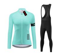 UGLY FROG Nuova Taglia Set Maglia Lunga Donna Termica Felpa Abbigliamento Ciclismo Inverno Gilet Ciclismo Maglia Ciclista con Fodera Termica Pantaloni Gel per MTB Outdoor