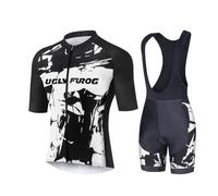 UGLY FROG Set da Ciclismo da Uomo, per Mountain Bike, con Cuscinetti in Gel 20D e Pantaloncini