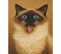 Ugly Ragdoll™ Funny Cat Notebook: Wide-Ruled Journal with Surprised Ragdoll Cover Cute Pastel School Supplies for Teens, Students & Cat Lovers 7.5 x 9.25 in, Matte Finish