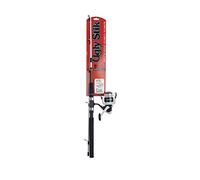 Ugly Stik Kit completo da pesca per acqua salata da 2,8 m e mulinello da spinning, costruzione Ugly Tech con design a punta trasparente, telescopico da 2 m, nero