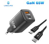 UGOURD 65W GaN Charger tipo c caricabatterie rapido per laptop caricatore rapido USB supporto QC 4.0 PD3.0 con spina UK per iPhone Xiaomi