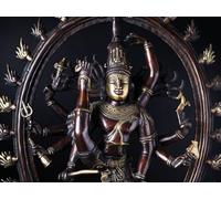 UGRA Statua danzante di Shiva Nataraja grande, statua danzante di Shiva Natraj, 62 cm Scultura in ottone di grandi dimensioni Signore Shiva Natraj, Figurina Shiv Nataraj.
