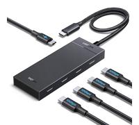 UGREEN 10Gbps Hub USB C 3.2 Gen 2 a 4 Porte Dati Adattatore Dongle Type C con Carica Rapida PD 100W Compatibile con iPhone 16 PRO Max MacBook iPad Air Surface Galaxy S24