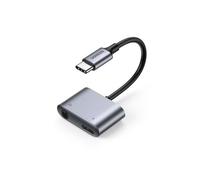 Ugreen 2-in-1 USB C A 3.5mm Adattatore Audio & di Ricarica PD3.0 Quick Charge