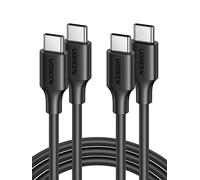 UGREEN 2 Pezzi Cavo USB C 60W, Cable Type C Maschio 20V/3A Ricarica Rapida PD3.0 PVC Compatibile con iPhone 15 Plus Pro Max, Galaxy S23 S22, Pixel 7 6, ecc 2M