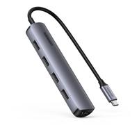 Ugreen 20197 replicatore di porte e docking station per laptop Cablato USB 3.2 Gen 1 (3.1 Gen 1) Type-C Grigio