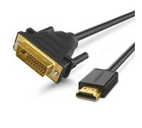 Ugreen 30116 1 m DVI HDMI Maschio Maschio Dritto PVC 1 m Black