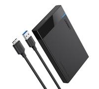 Ugreen 30848 Custodia per disco rigido SATA II/III USB 5 Gbps da 2,5" nera fino a 6 TB