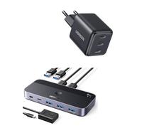UGREEN 30W GaN Caricatore USB C con 3 Porte e Switch KVM