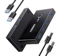 UGREEN 30768 - Switch USB 3.0, 4 USB-A, 2 in 4 Out