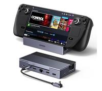 UGREEN 6 in 1 Docking Station Compatibile con Steam Deck OLED Switch ROG Ally X Legion Go Dock USB C HDMI 4K 120Hz VRR FreeSync G-Sync Adattatore Ethernet Gigabit 3 Porte Dati 5Gbps PD 100W