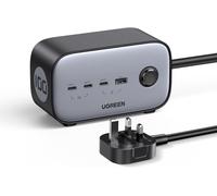 UGREEN 60168 Gan 100W Nexode 6 Porta Usb-C Presa Multipla Diginest Pro - Nero -