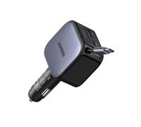 UGREEN 60W Retrattile Caricatore Auto, Caricabatteria Accendisigari USB C 4 Porta Ricarica Rapida, Compatibile con iPhone 16/15/14, Samsung Galaxy S25/24, Pixel9/8, MacBook, iPad Pro