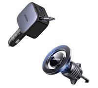 UGREEN 60W Retrattile Caricatore Auto+Supporto Telefono Auto per Magsafe