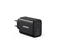 UGREEN 65W Caricatore USB C, Caricabatterie 3 Porte 2 Type C e 1 A PD 3.0 PPS Compatibile Galaxy S25, MacBook PRO/Air, iPad, iPhone 17 Pro Max Air/Serie 16-12, Google Pixel