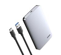 Ugreen 70498 Custodia per disco rigido SATA USB Type C in alluminio da 2,5" con capacità di 6 TB, colore grigio