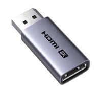 UGREEN 8K Adattatore DisplayPort a HDMI 8K 60Hz 4K 240Hz HDR10 1 Pezzo | Convertitore DisplayPort Maschio a HDMI Femmina Unidirezionale Cassa in Alluminio Compatibile per Laptop HDTV Projector